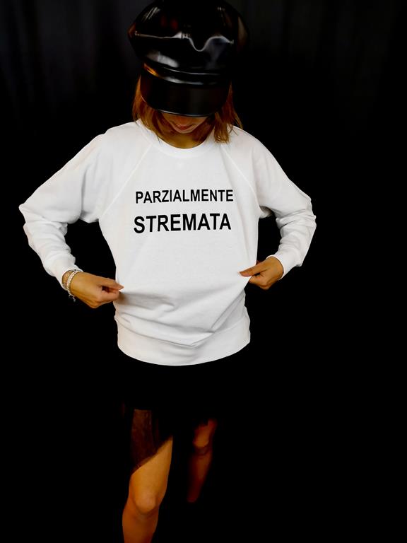 FELPA UNISEX "PARZIALMENTE STREMATA" - immagine 2