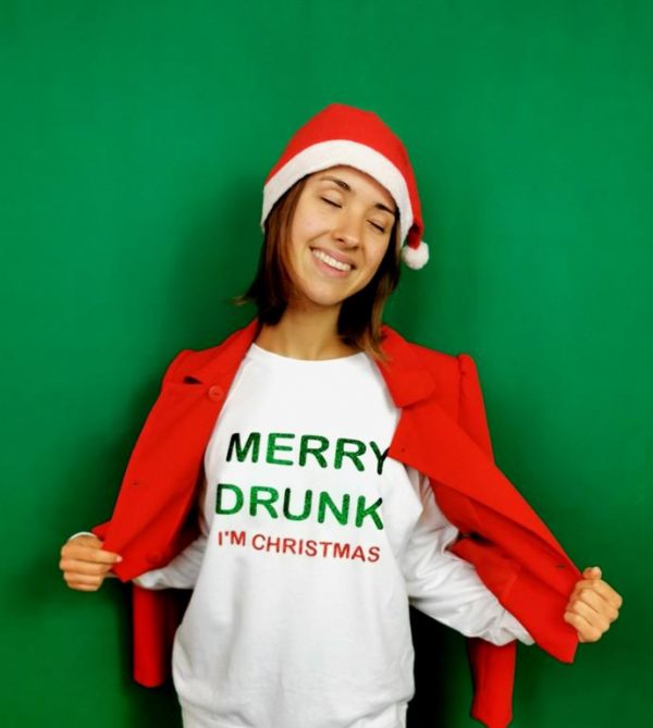 MERRY DRUNK (felpa UNISEX) - immagine 5