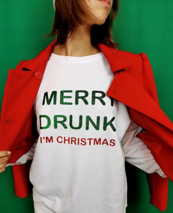 MERRY DRUNK (felpa UNISEX) - immagine 4