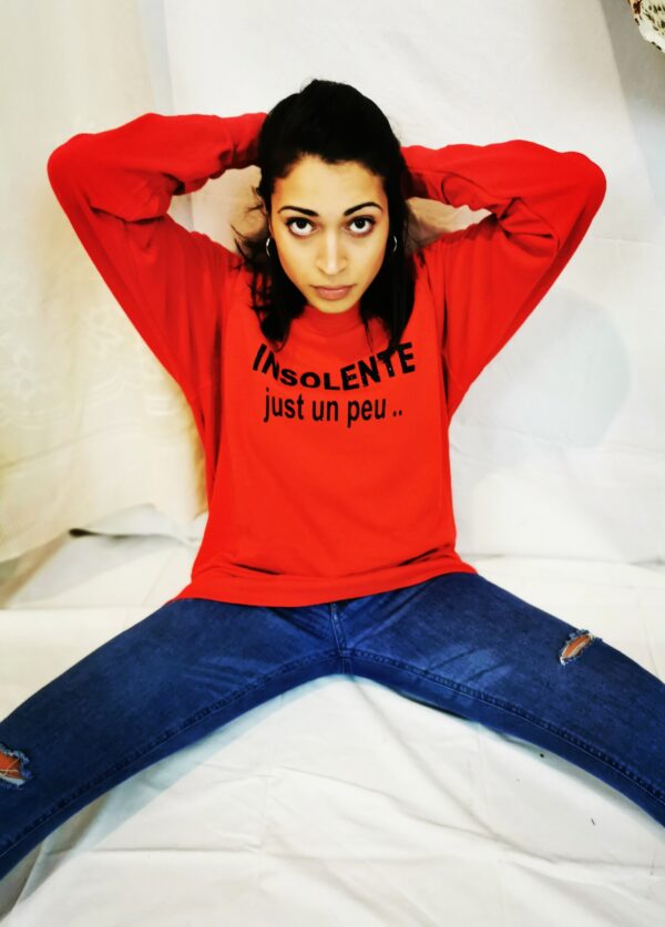 FELPA UNISEX "INSOLENTE..." - immagine 3