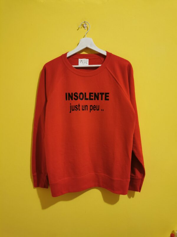 FELPA UNISEX "INSOLENTE..." - immagine 2