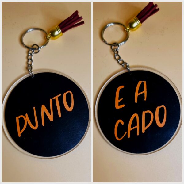 PORTACHIAVI "PUNTO E A CAPO"