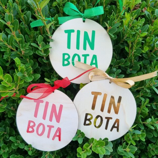ADDOBBO NATALIZIO IN LEGNO "TIN BOTA" - immagine 2