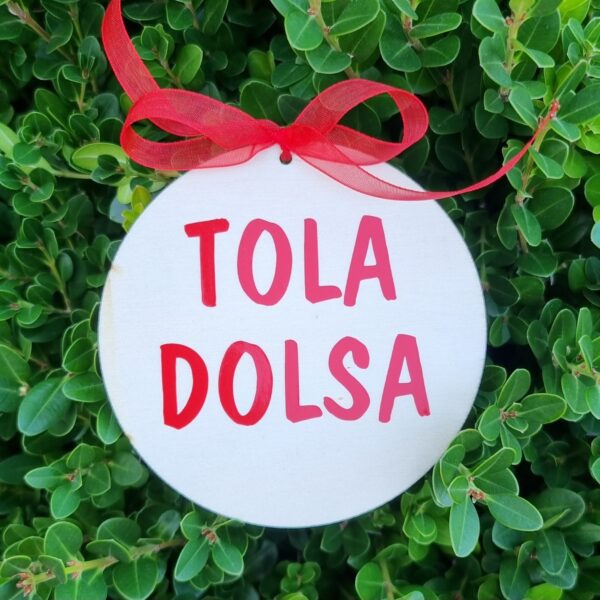 ADDOBBO NATALIZIO IN LEGNO "TOLA DOLSA"