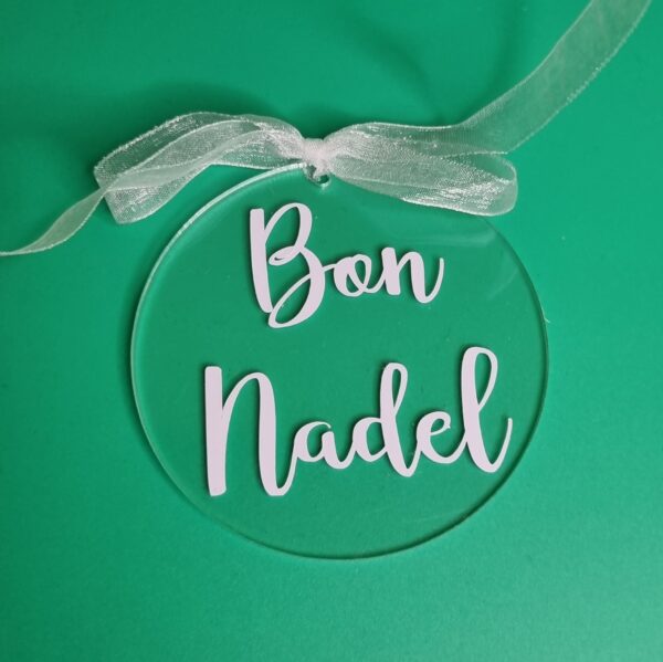 ADDOBBO NATALIZIO "BON NADEL" (diametro 7,5 cm)