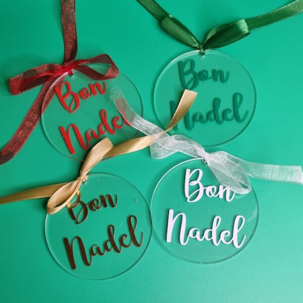 ADDOBBO NATALIZIO "BON NADEL" (diametro 7,5 cm) - immagine 2