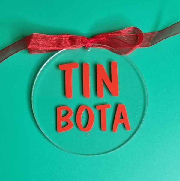 ADDOBBO NATALIZIO "TIN BOTA" (diametro 7,5 cm)