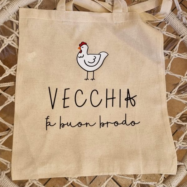 Borsa tela "Gallina vecchia"