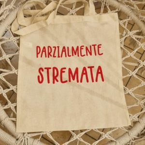 Borsa tela "Parzialmente stremata"