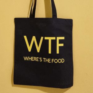 Borsa tela "WHERE'S THE FOOD"