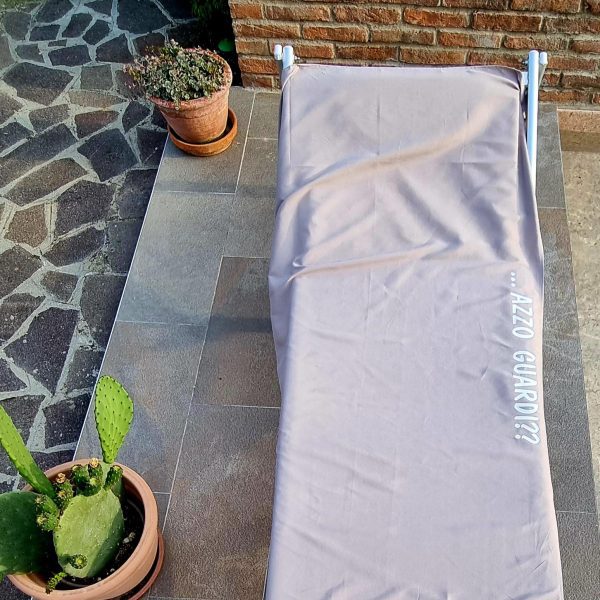 TELO MARE in microfibra 90x160 "...AZZO GUARDI?"