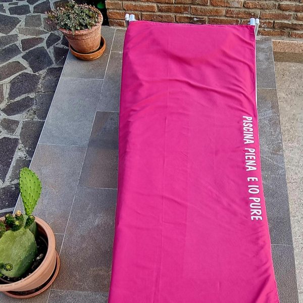 TELO MARE in microfibra 90x160 PISCINA PIENA E IO PURE