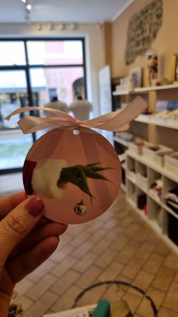 ADDOBBO ALBERO DI NATALE PERSONALIZZABILE CON IMMAGINE - immagine 3