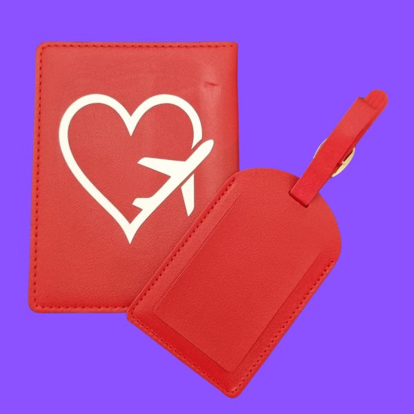 Porta passaporto + etichetta valigia LOVE FLY - immagine 3