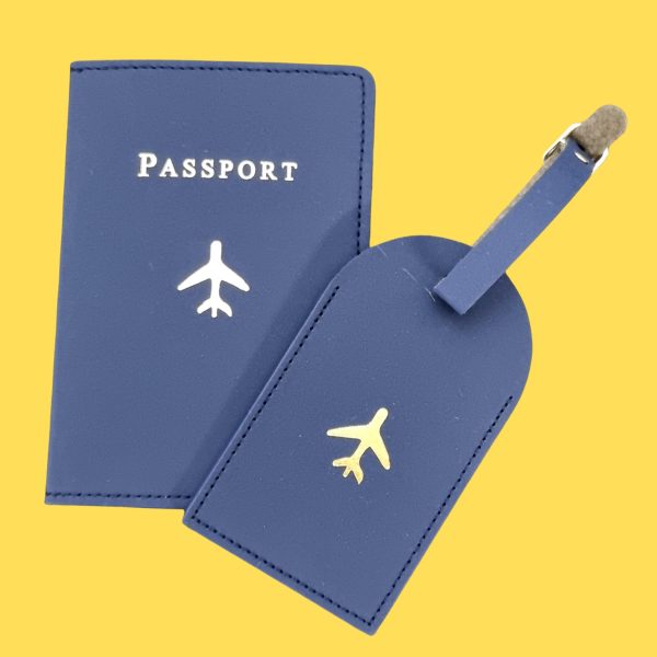 Porta passaporto + etichetta valigia GLOBO - immagine 2