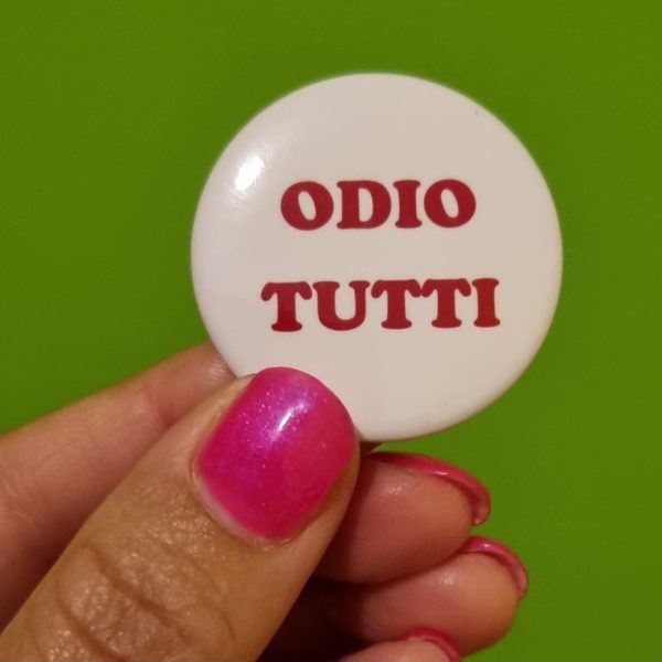 Spilla ODIO TUTTI