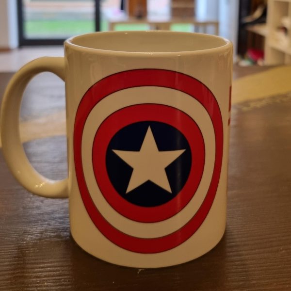 TAZZA CAPITAN AMERICA SUPER PAPA'